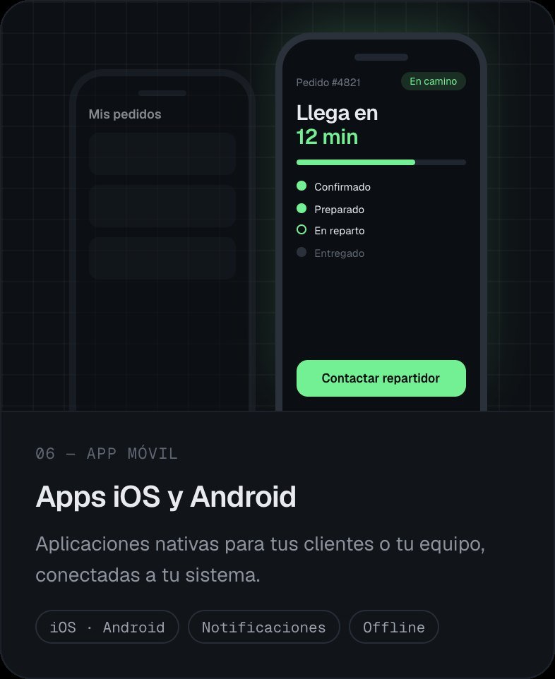 App móvil para iOS y Android